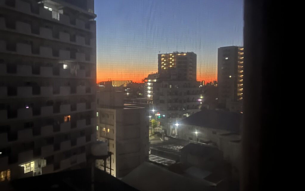 冬の朝焼け