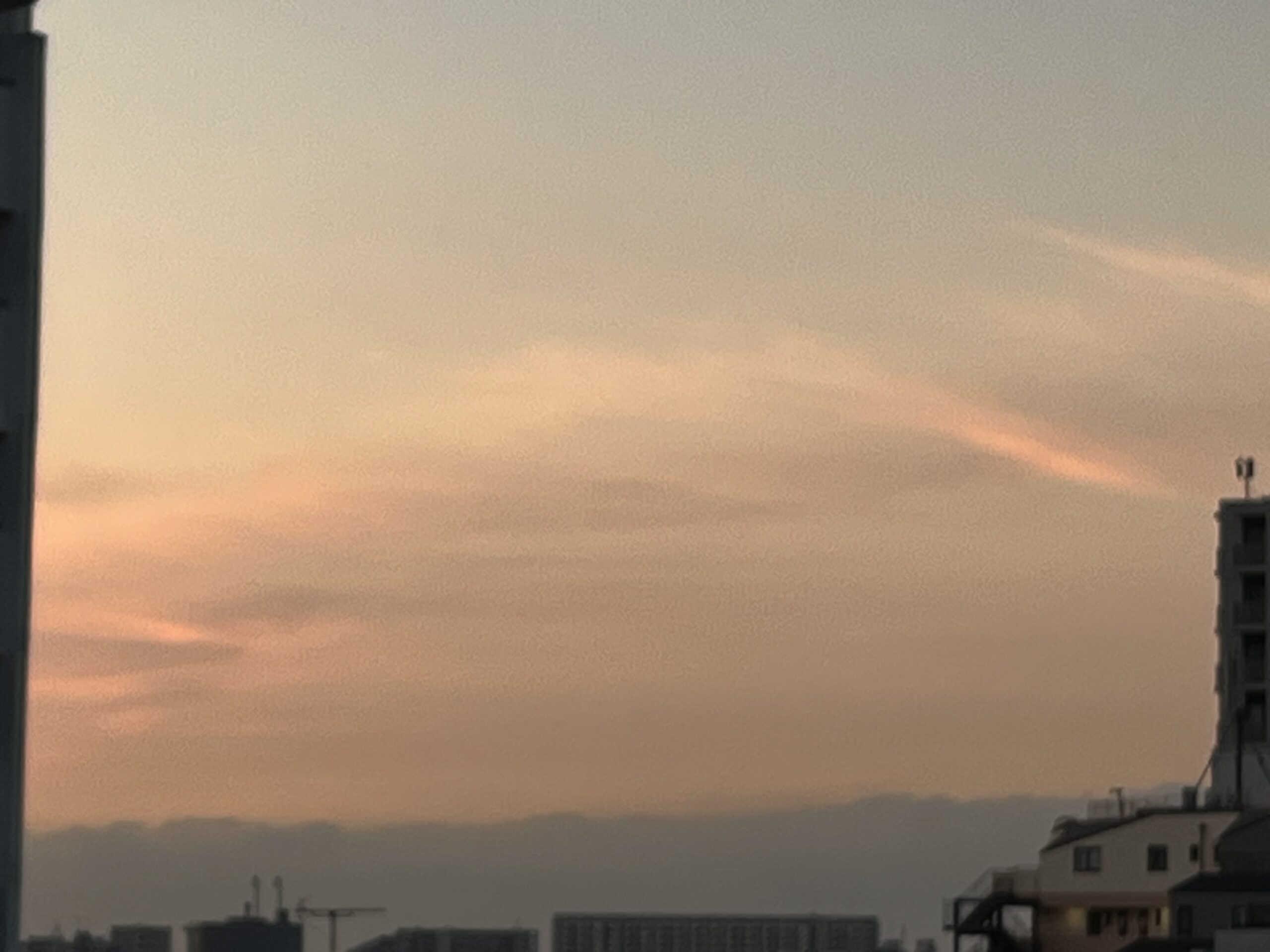 朝焼けの空