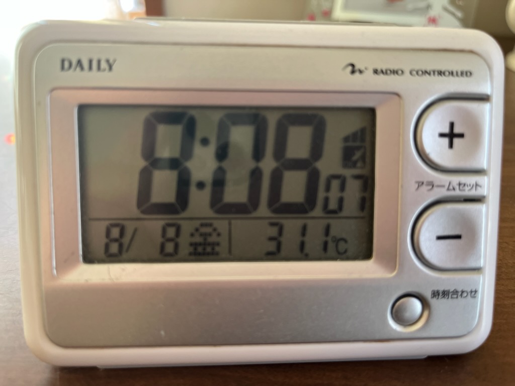 8月8日８時８分７秒