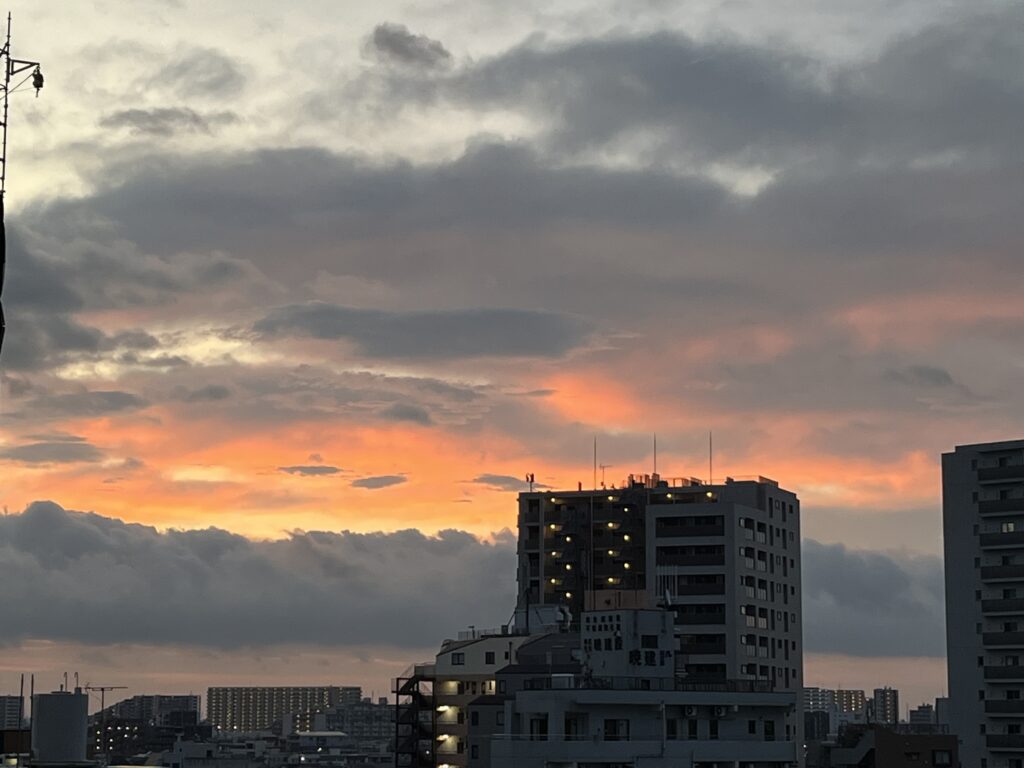 ２９日朝焼け