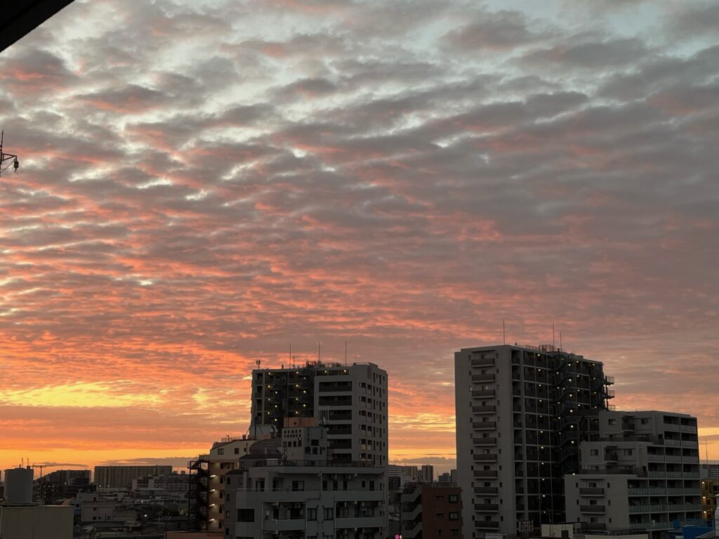 23日朝焼け