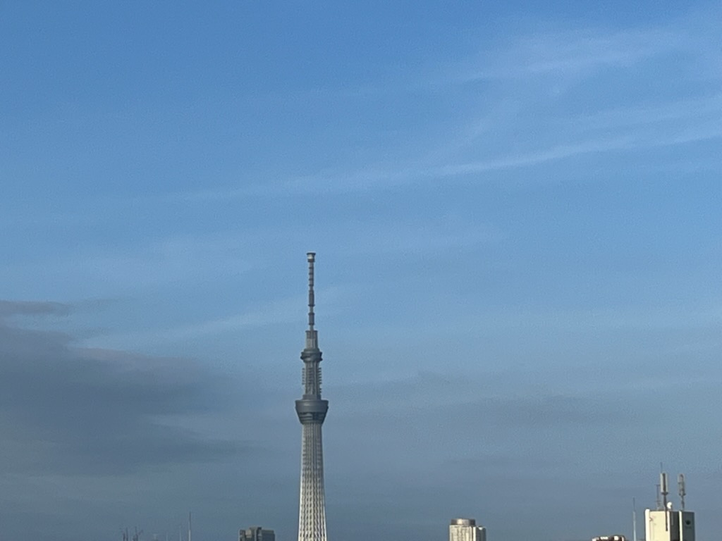 朝のスカイツリー