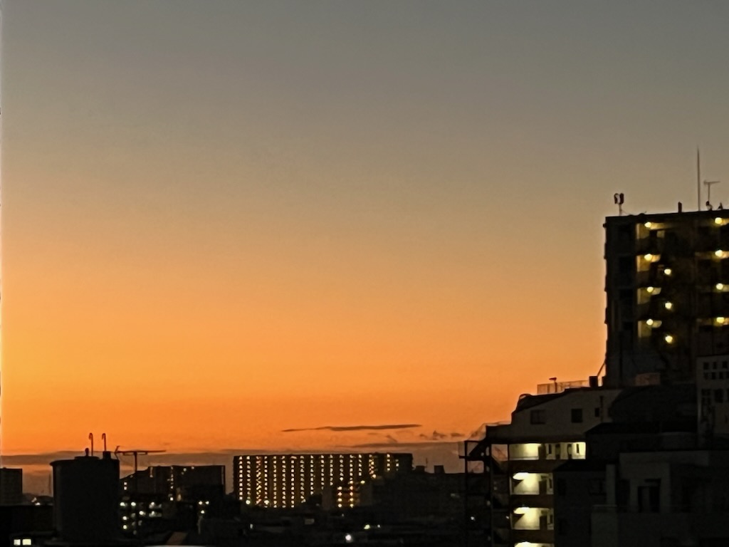 24日朝焼け