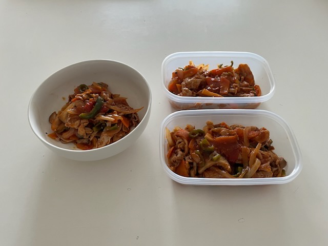 豚肉と野菜のケチャップ炒め