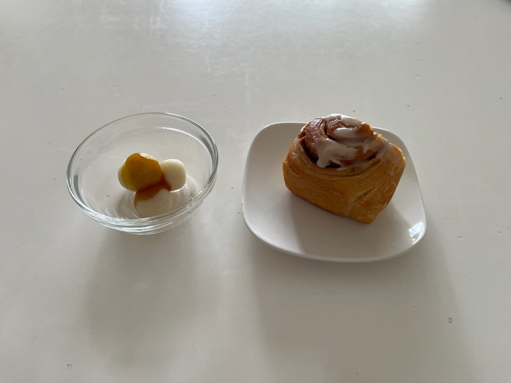 みたらし団子、シナモンロール