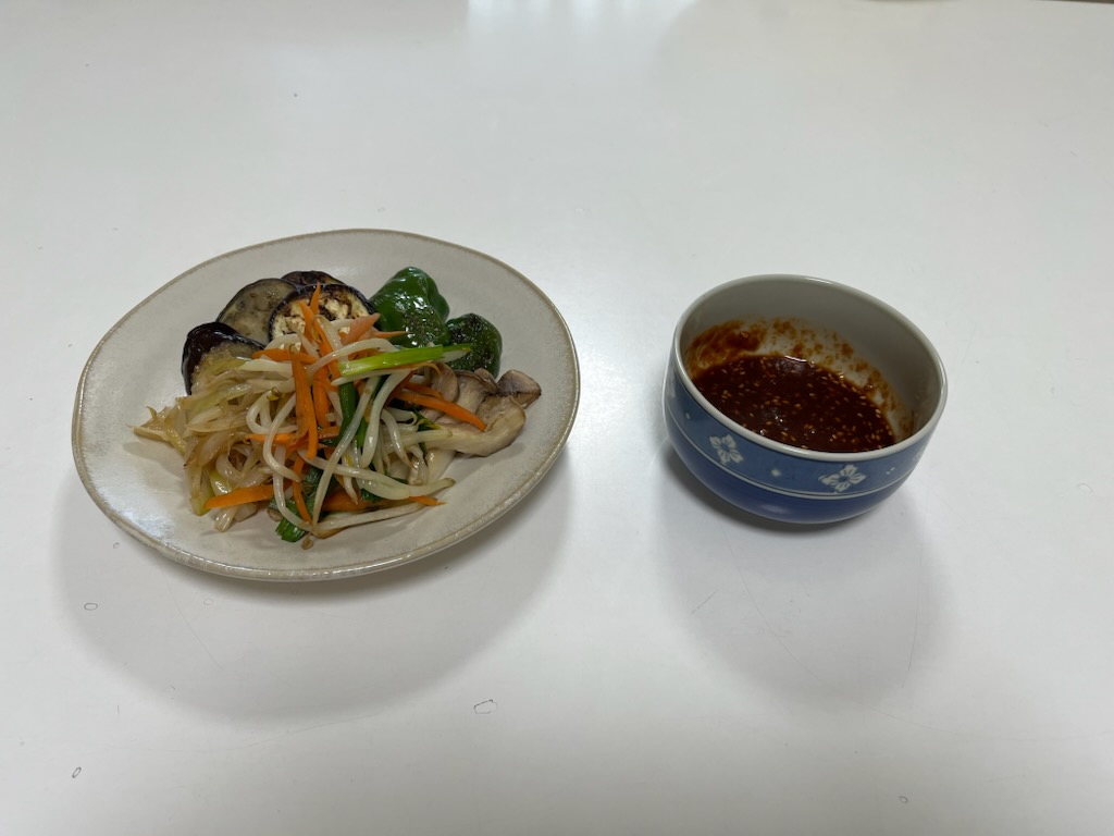 焼き肉用焼き野菜、焼き肉のたれ