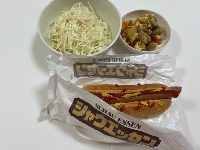 昨日の旦那の夕ご飯。