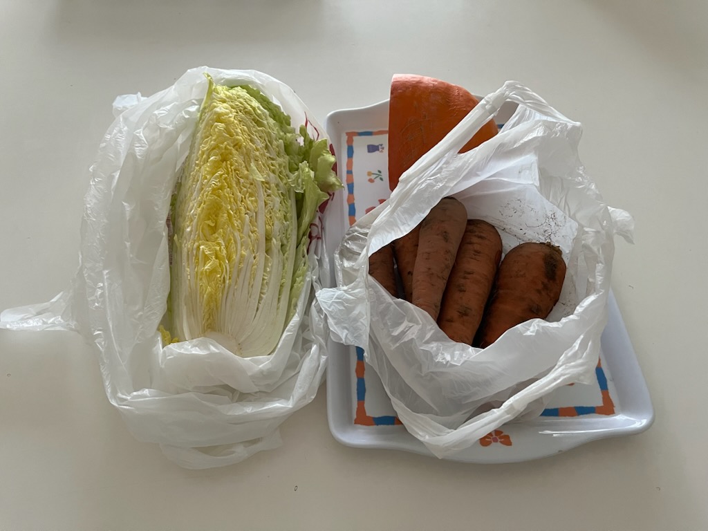 もらった野菜