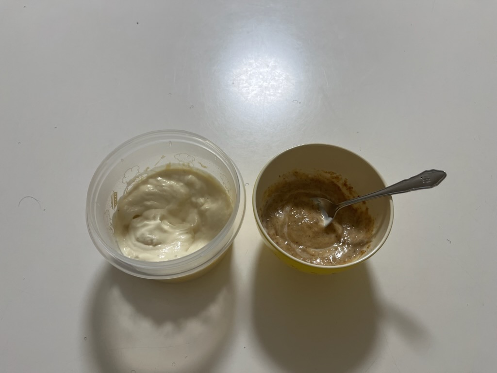 ごまだれ、豆乳マヨネーズ