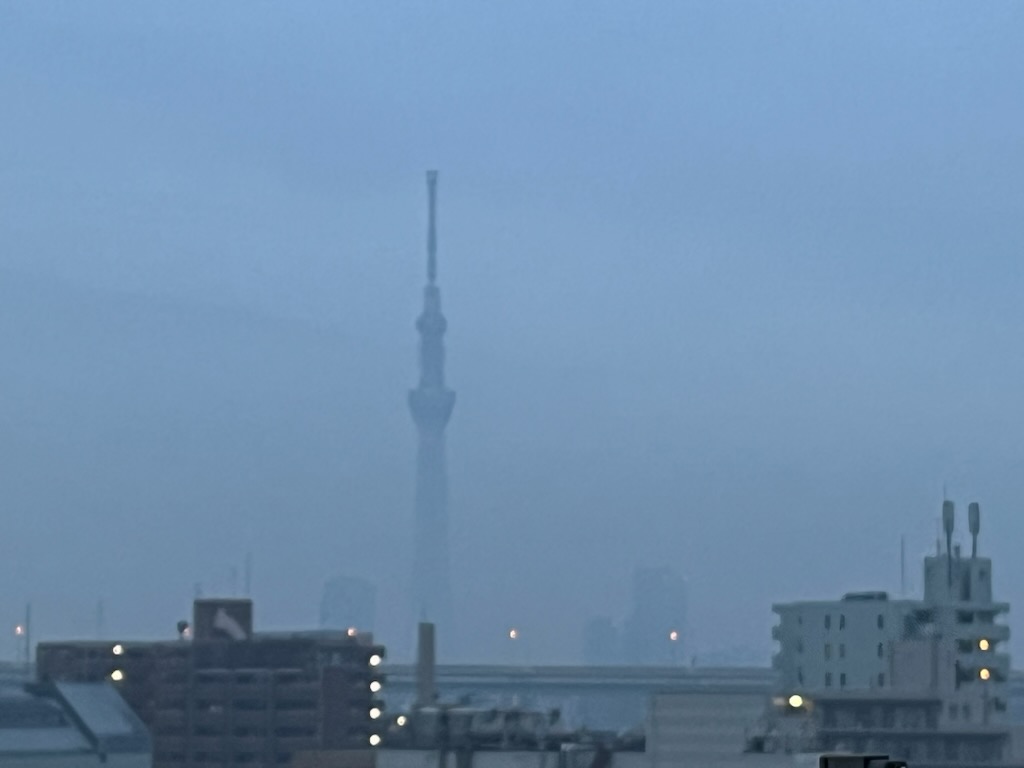朝のスカイツリー