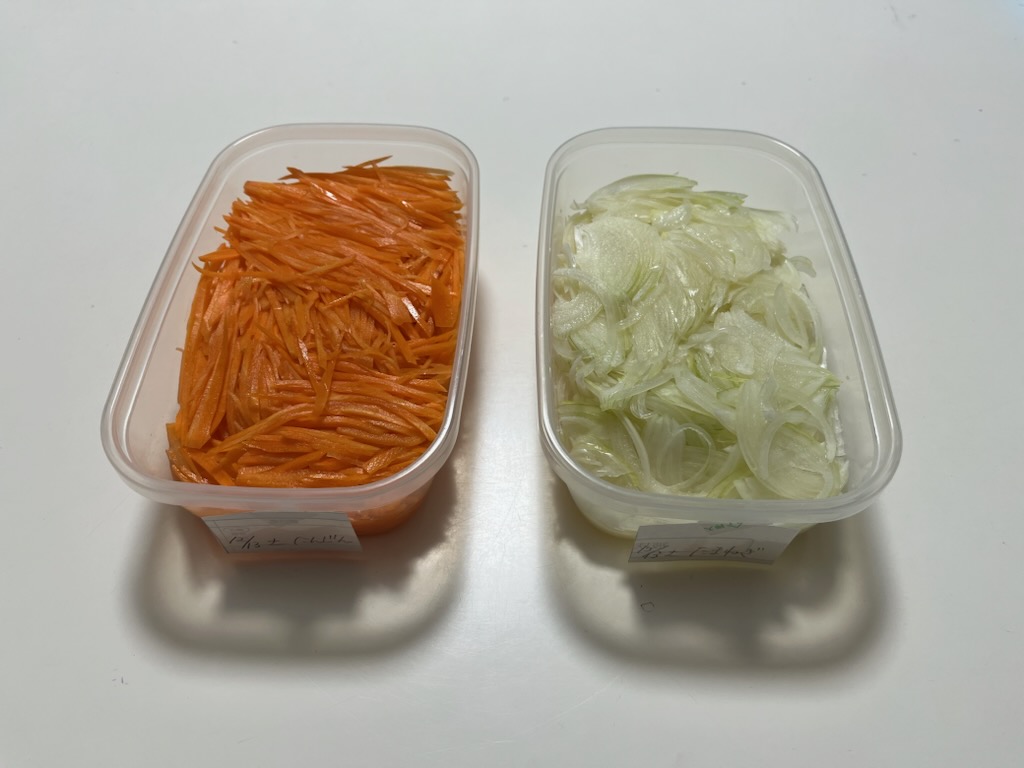 酢にんじん、酢玉ねぎ