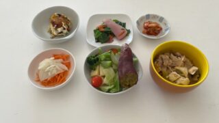 昨日出かけたお疲れ休み＆テンション低めなおかず作り🍳