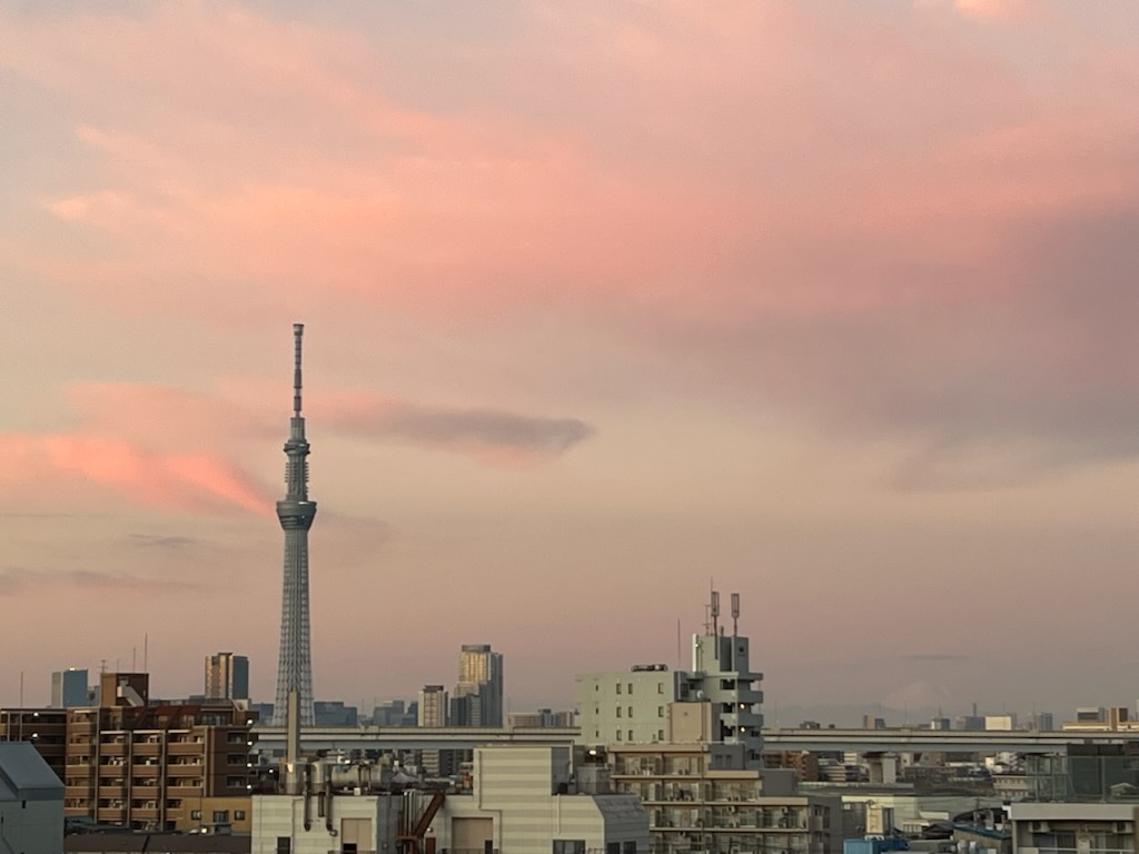 スカイツリー方面の空