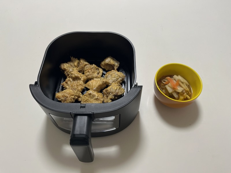 唐揚げ、豚汁風