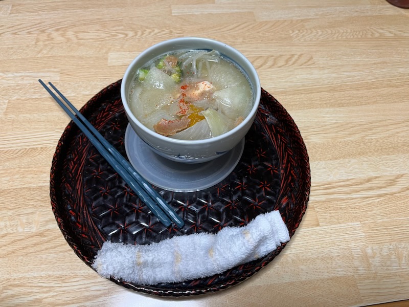 野菜たっぷり鍋風味噌汁