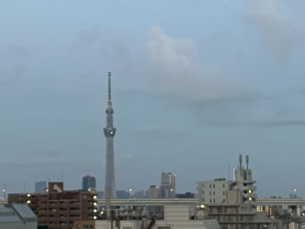 朝のスカイツリー