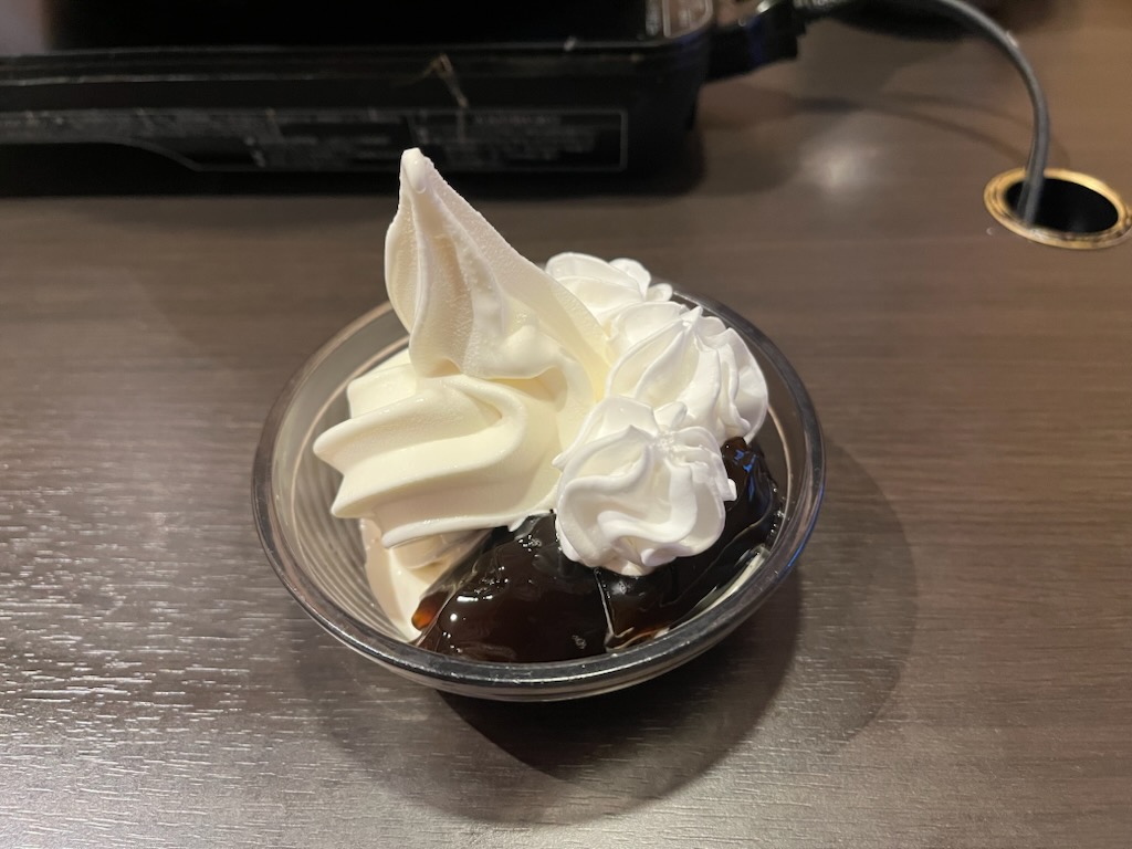 コーヒーゼリー＆ソフトクリーム