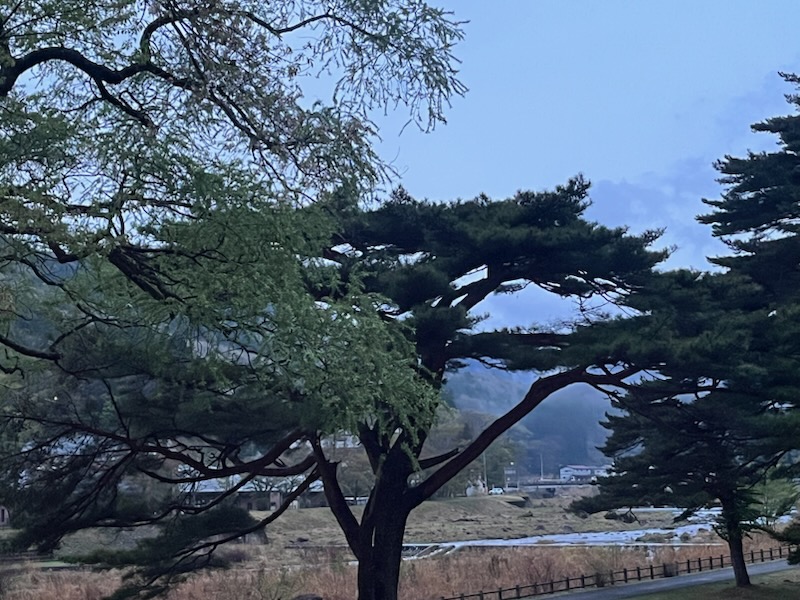 雨上がりのもやのかかった空