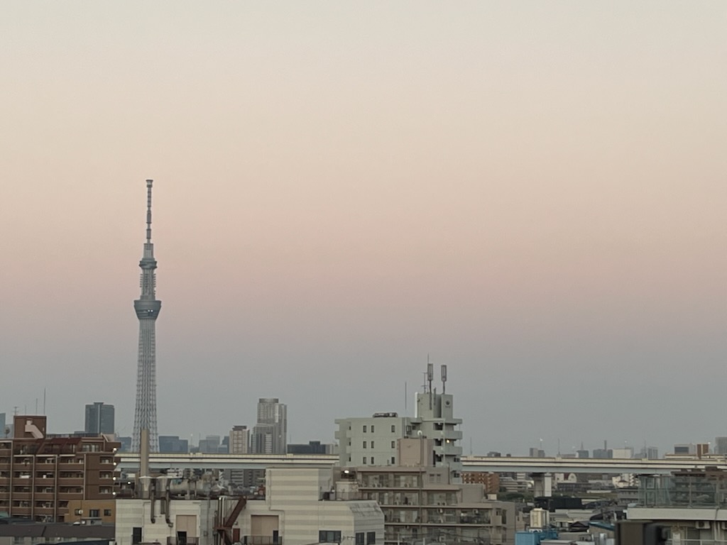 朝のスカイツリー