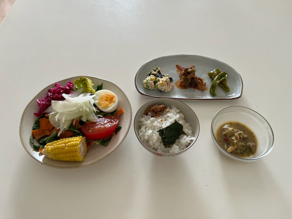 小皿に盛った私の昼ご飯