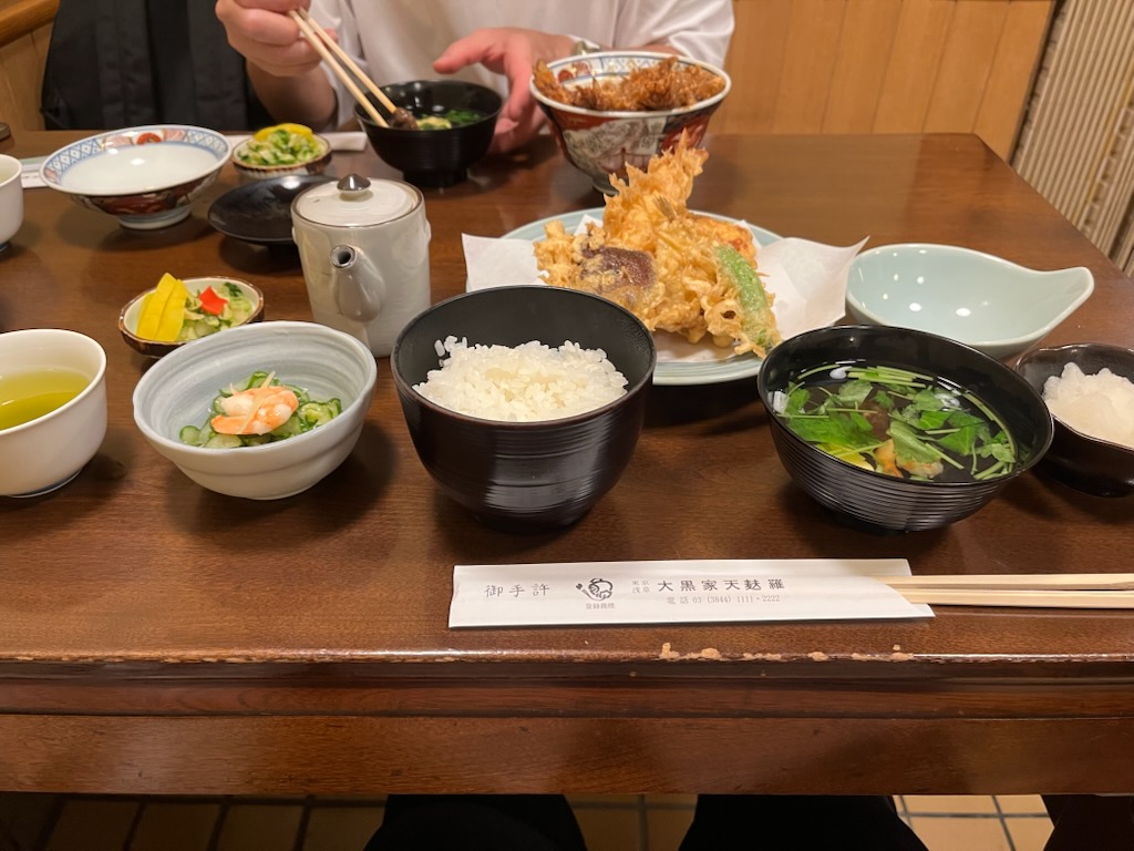 大黒屋の天ぷら定食