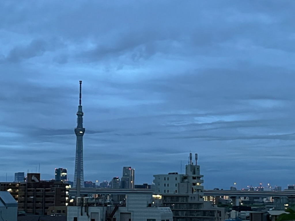 朝のスカイツリー