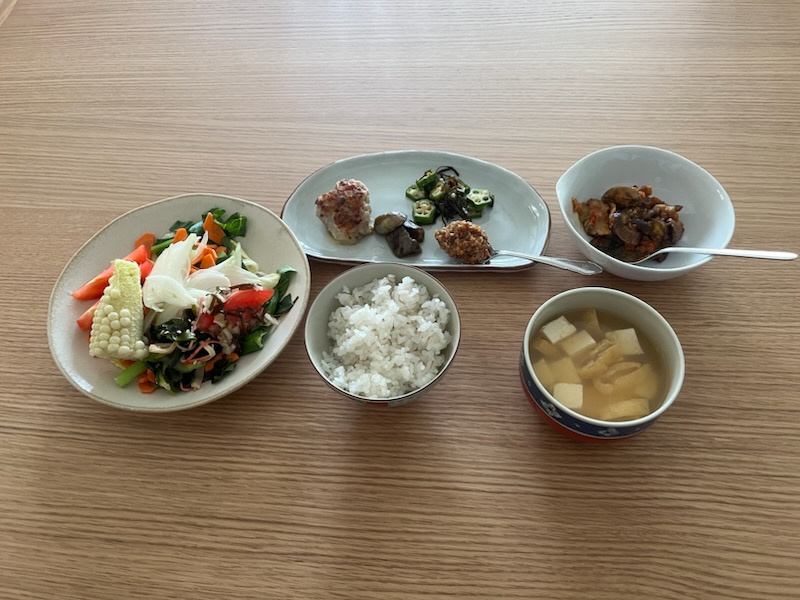小皿に盛った私の夕ご飯