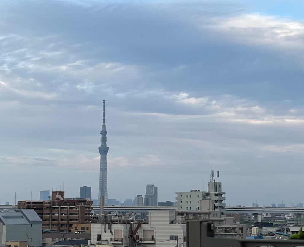 朝のスカイツリー
