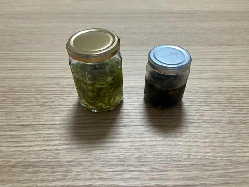 ハラペーニョでピクルスと醤油漬け