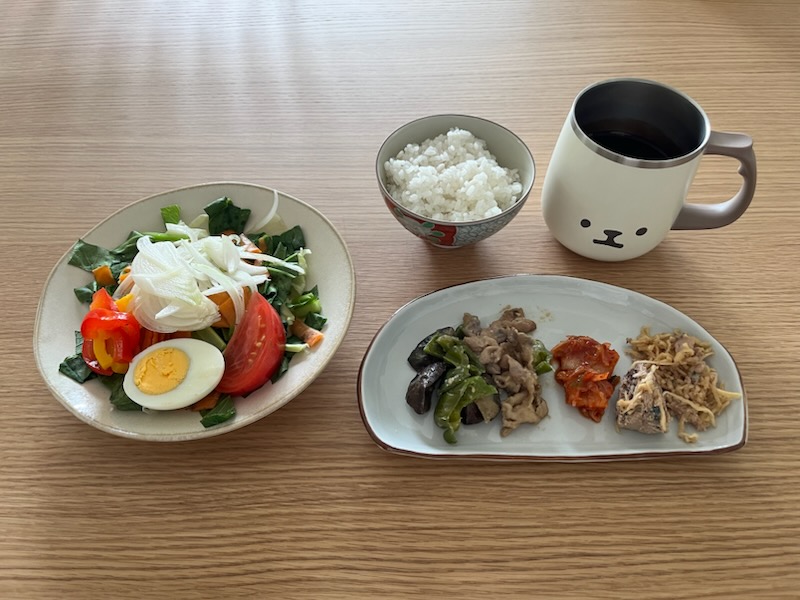 小皿に盛った私の昼ご飯