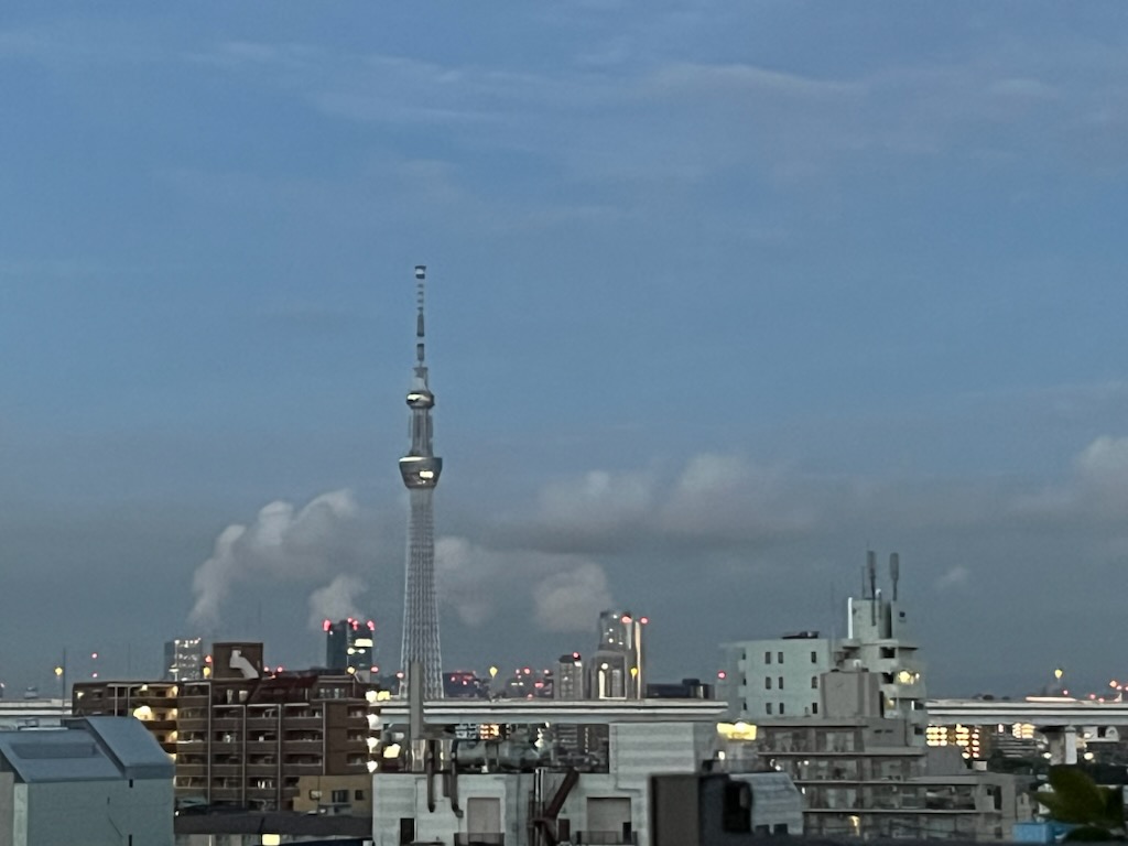 朝のスカイツリー