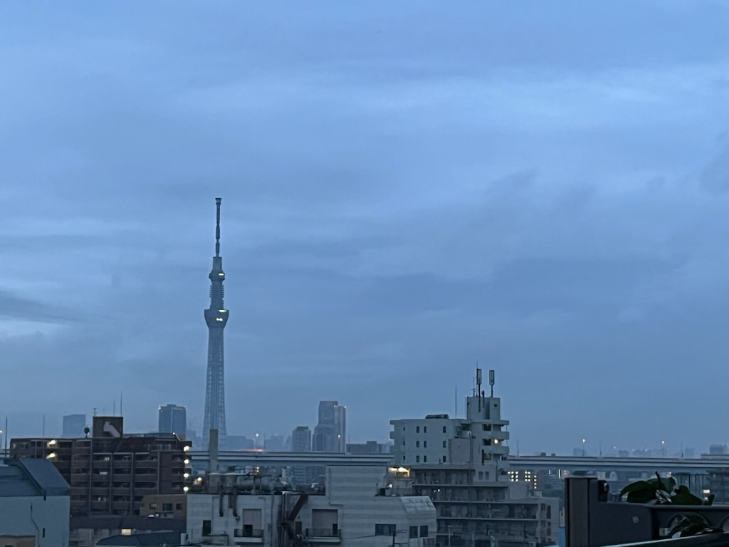 朝のスカイツリー