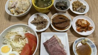 鶏ゆで汁を使って、くまモンラーメン鍋🍲