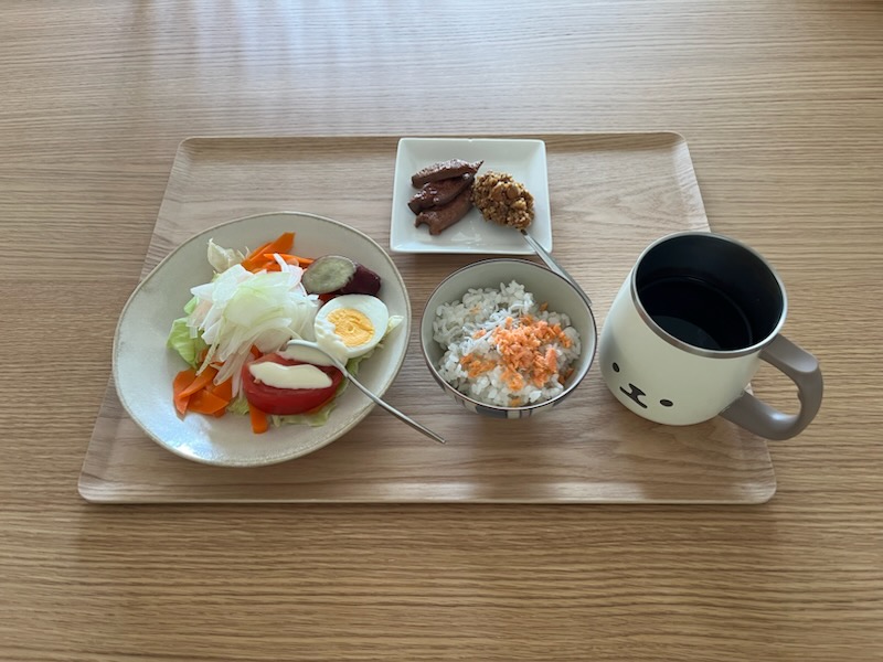 小皿に盛った私の昼ご飯