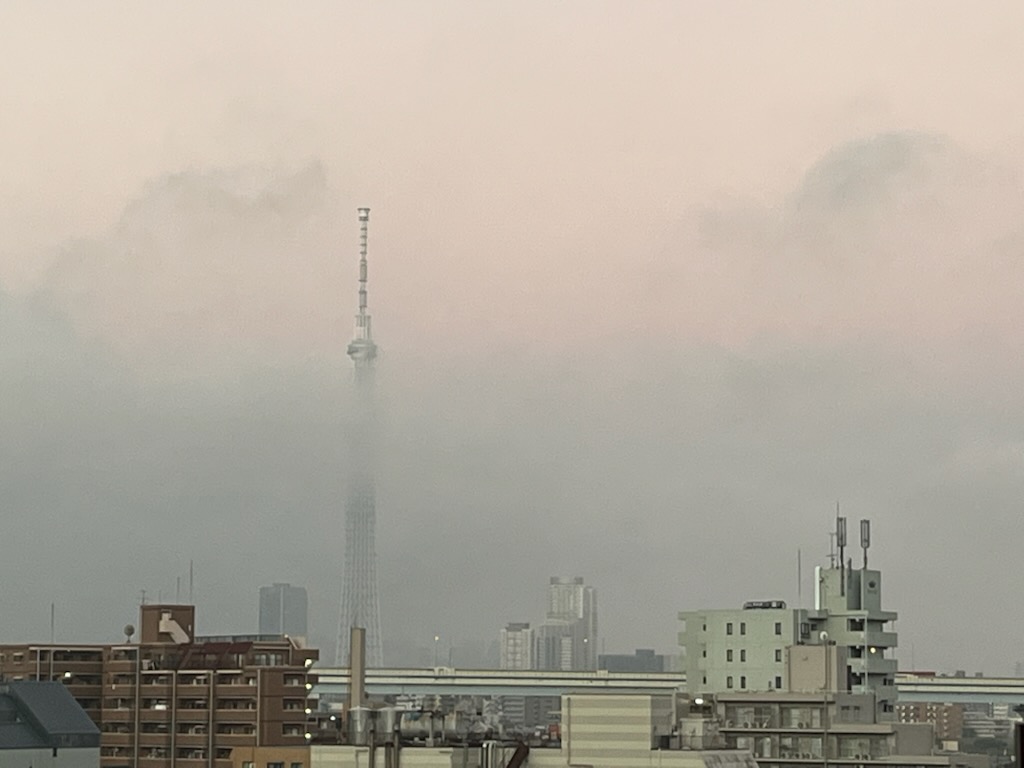 朝のスカイツリー