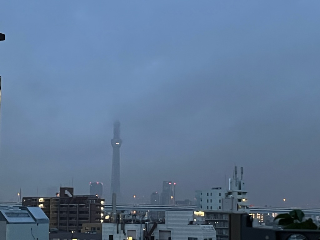 朝のスカイツリー