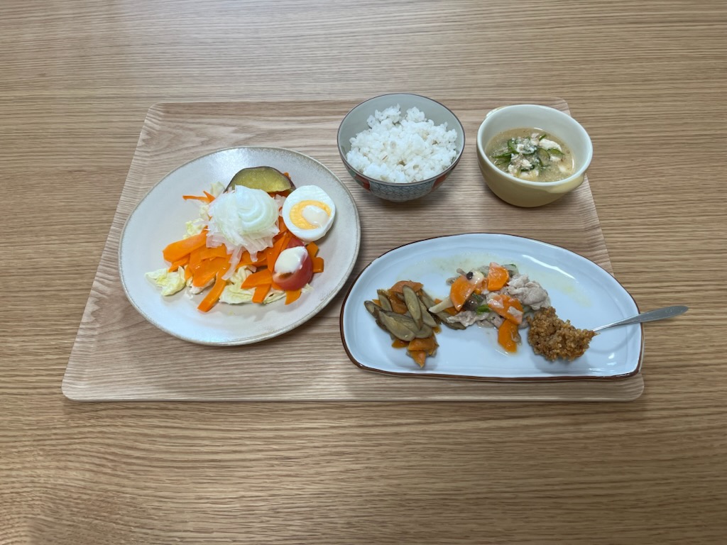 小皿に盛った私の昼ご飯