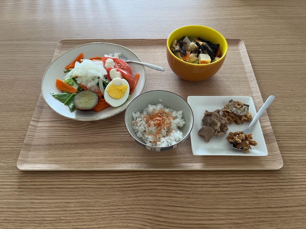 小皿に盛った私の昼ご飯