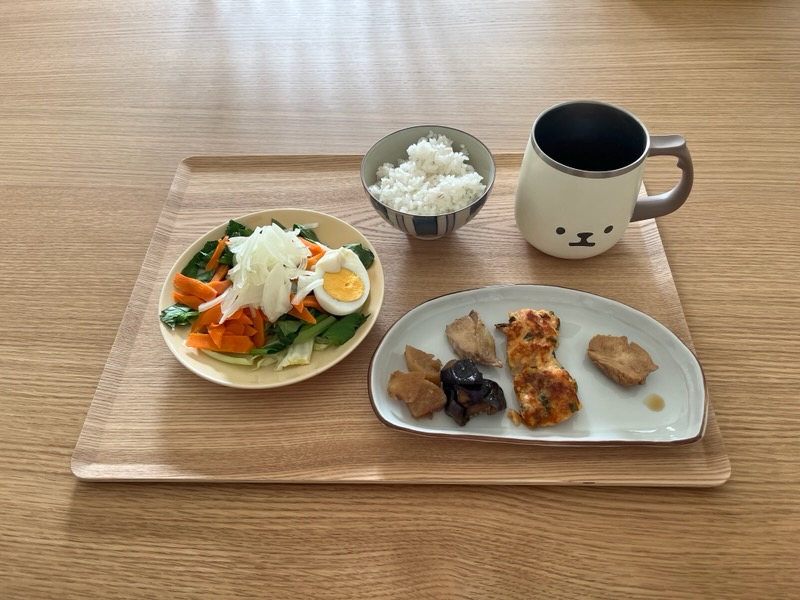 小皿に盛った私の昼ご飯