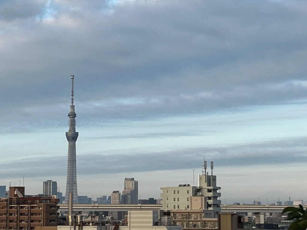 朝のスカイツリー