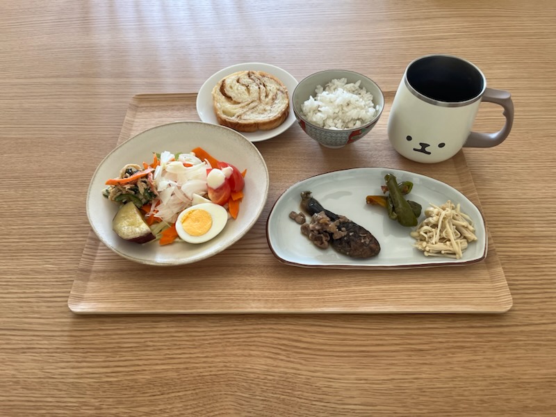 小皿に盛った私の昼ご飯