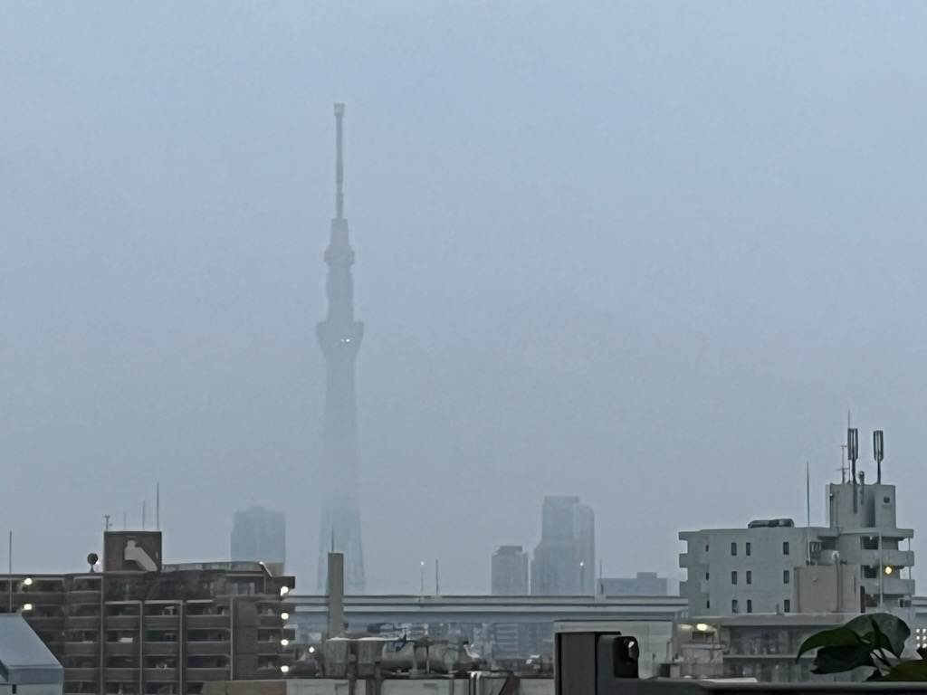 朝のスカイツリー