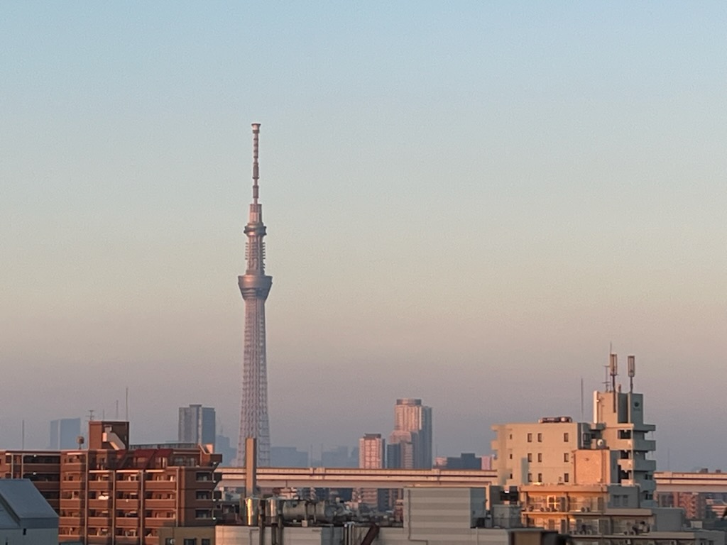朝のスカイツリー