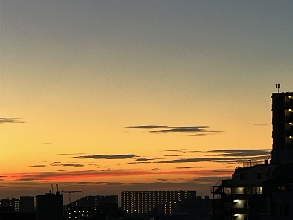 朝の空、南東方面
