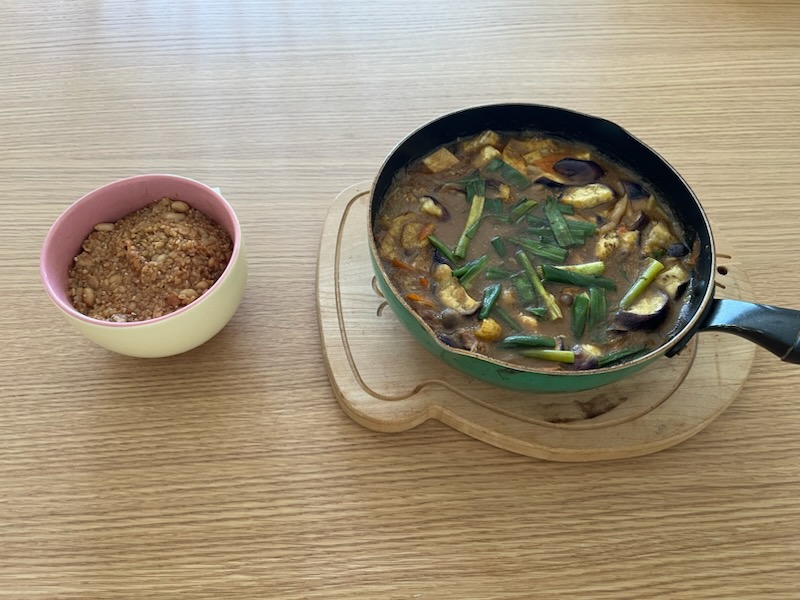 納豆麹、カレー鍋