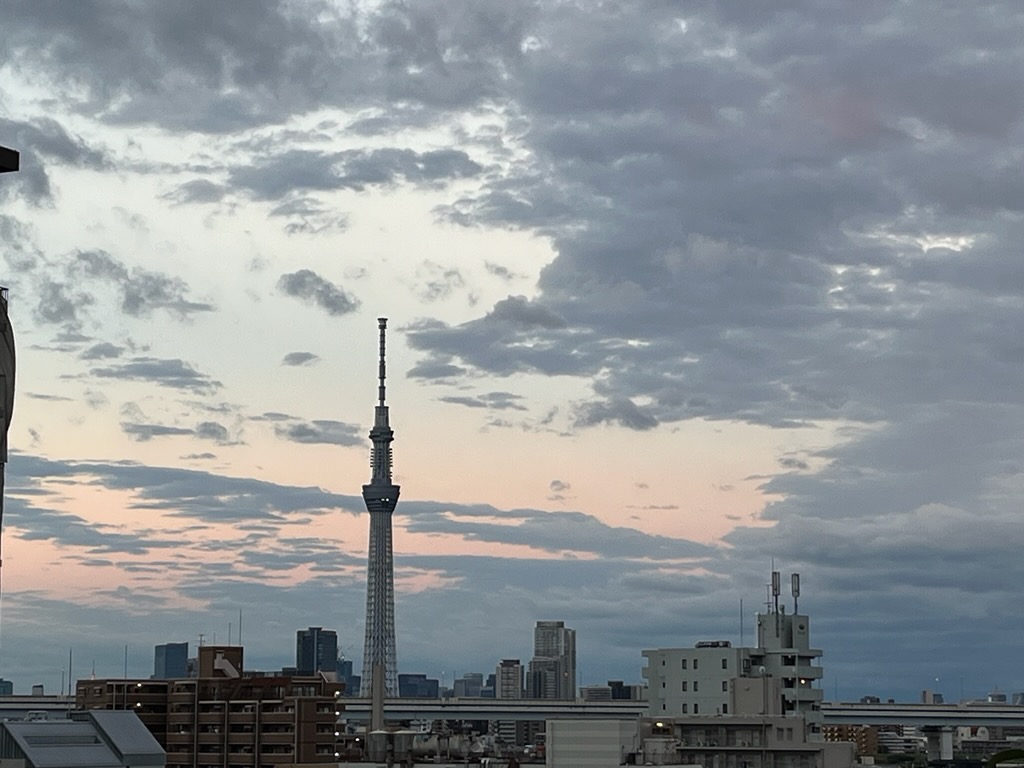 朝のスカイツリー
