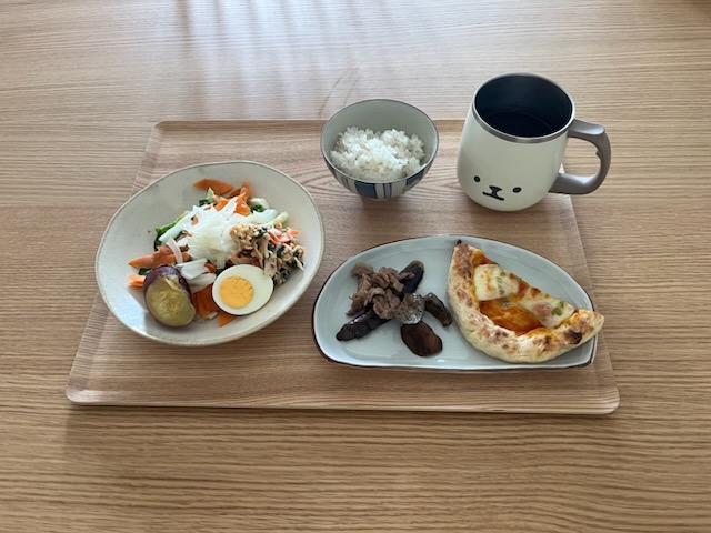 小皿に盛った私の昼ご飯
